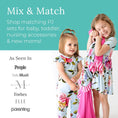 Load image into Gallery viewer, Footie Pajamas for Baby Girls – Sleepers in Viscose from Bamboo with 2-Way Zipper & Ruffle Trim