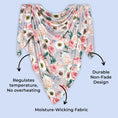 Load image into Gallery viewer, Swaddle Blanket & Headband Set – Viscose from Bamboo Stretchy Baby Swaddle for Newborn Girls, Receiving Blanket or Nursing Cover
