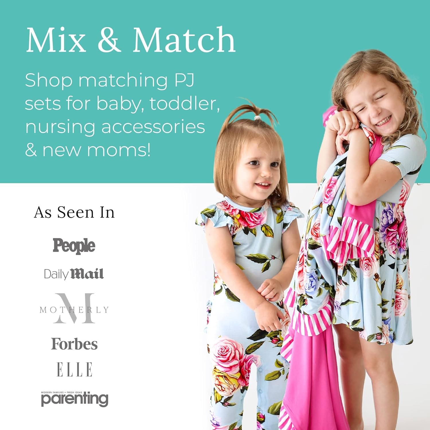 Footie Pajamas for Baby Girls – Sleepers in Viscose from Bamboo with 2-Way Zipper & Ruffle Trim